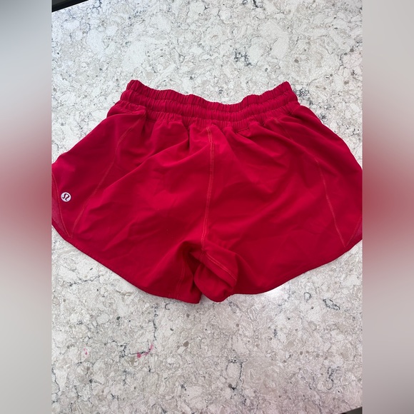 Lululemon 4 inch high rise, hotty hots. - Picture 2 of 2